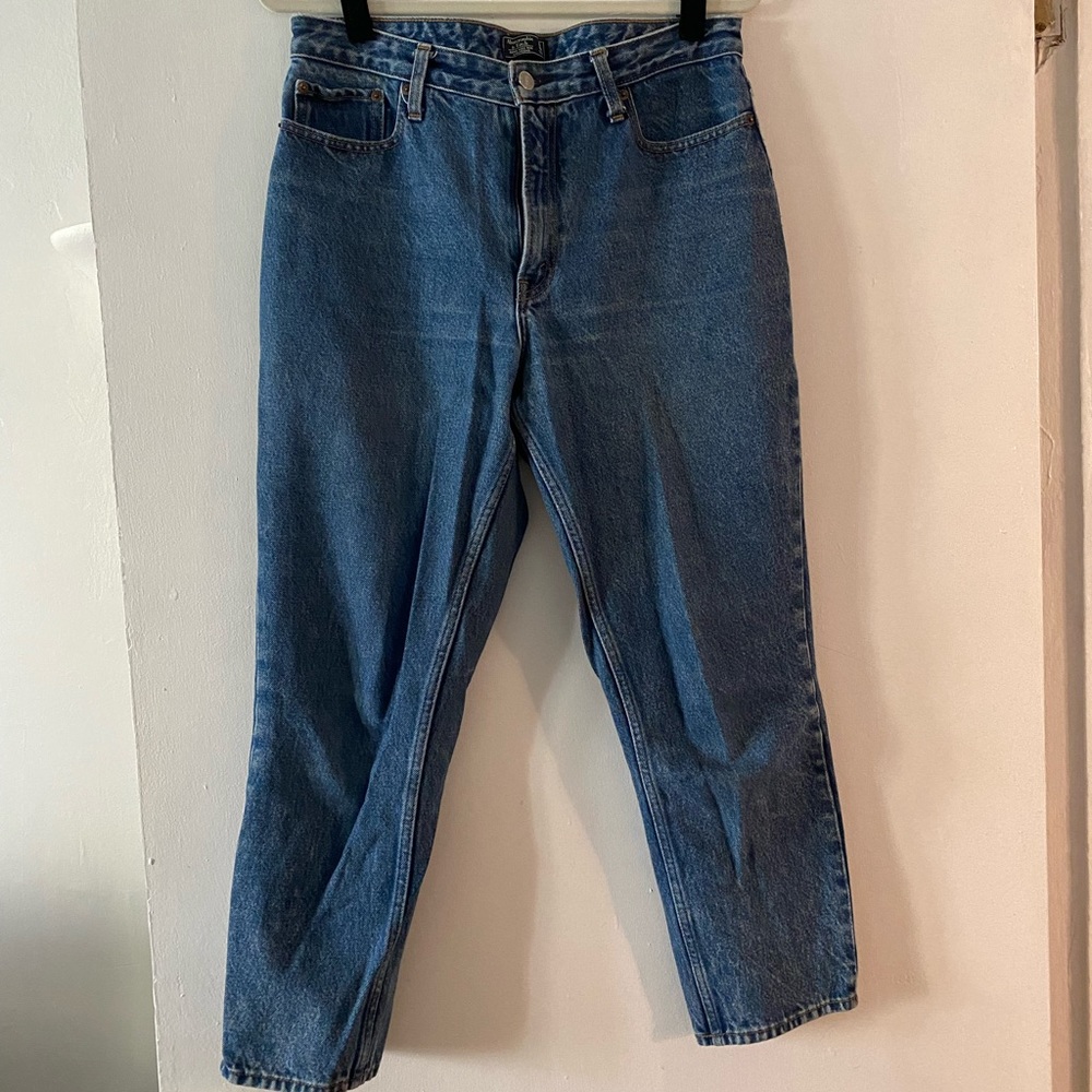 Abercrombie high rise no-stretch jeans